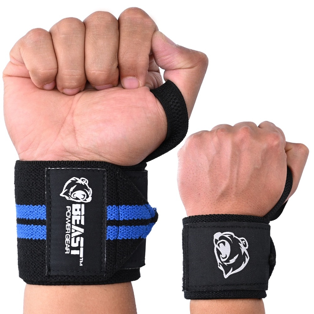 Heavy Duty Workout Wrist Wraps 18” Wrist Support for Fitness, Bodybuilding